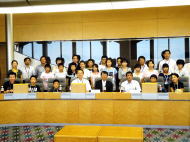 写真、教育長訪問