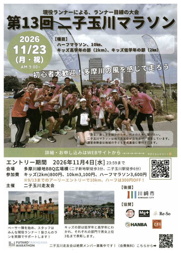 第13回 二子玉川マラソン