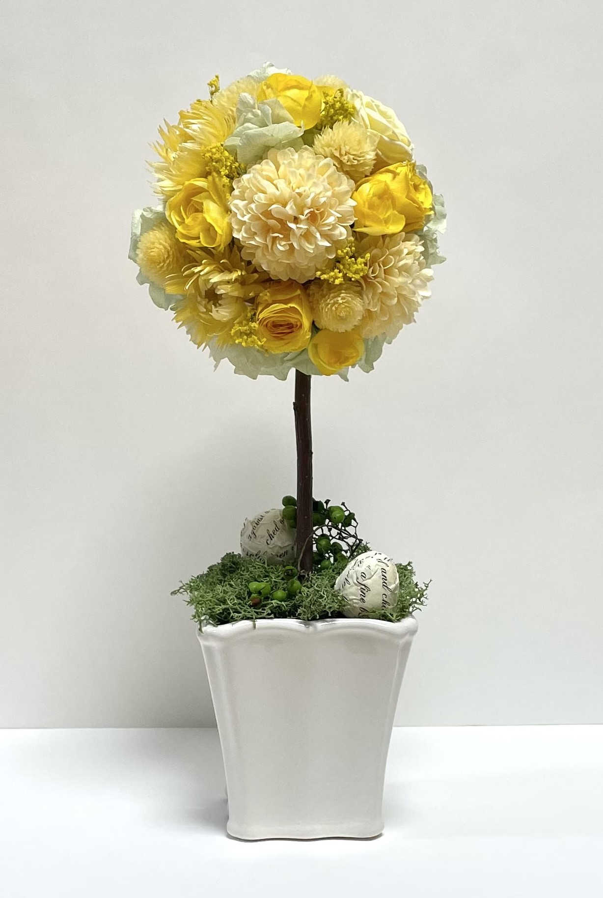 岡本太郎美術館
美術館でフラワーレッスン vol.40
「Blooming Spring～ミモザ色のトピアリーアレンジメント」